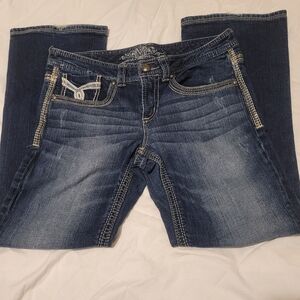 Elegant Dark Blue M Jeans for Women